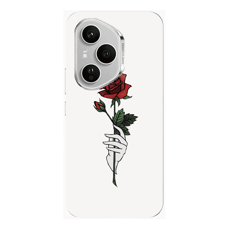 Honor Magic 400 Pro Rose in hand Transparent Silicone TPU Θήκη